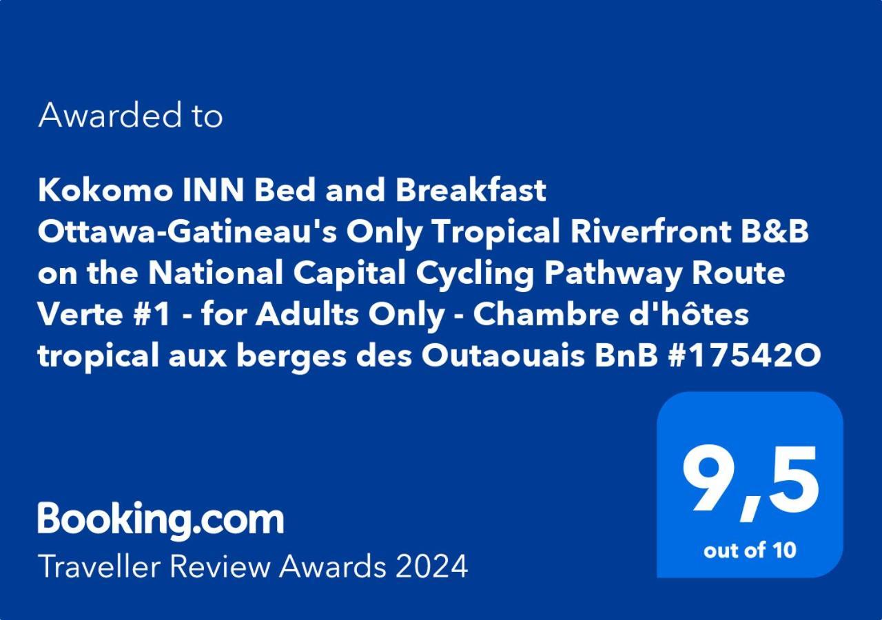 Kokomo Inn Bed And Breakfast Ottawa-Gatineau'S Only Tropical Riverfront B&B On The National Capital Cycling Pathway Route Verte #1 - For Adults Only - Chambre D'Hotes Tropical Aux Berges Des Outaouais Bnb #17542O Luaran gambar